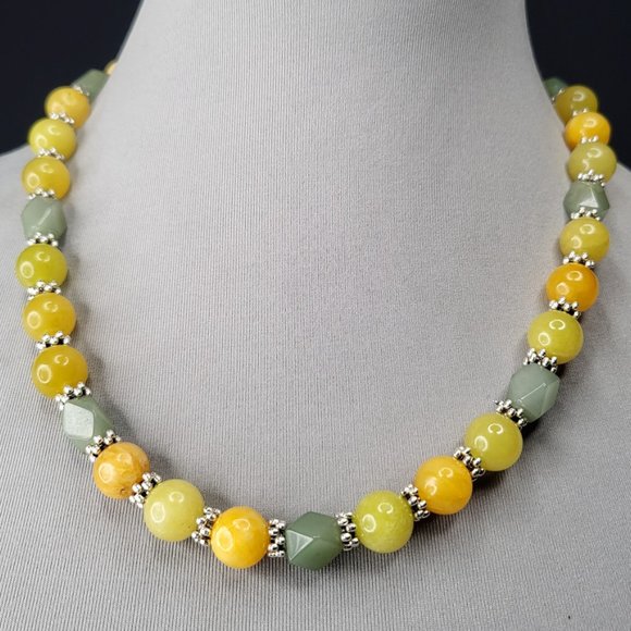 LEMON STONE  NECKLACE - Picture 2 of 7